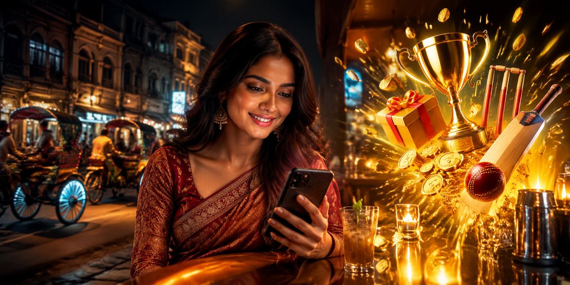 A user in a Dhaka tea garden accessing the 1920 cricket betting platform on mobile
